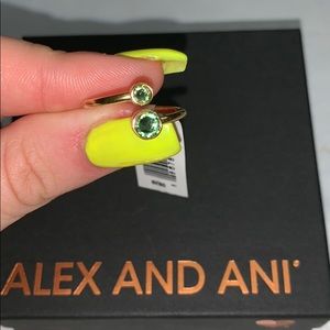 Alex and Ani Peridot August Birthstone Wrap Ring